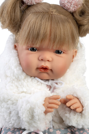 Babypop met Huilgeluid Joelle 38 cm - Llorens Stof Lijfje