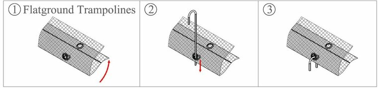 Afdekhoes voor trampoline FlatLevel 340x240 (234) | Groen