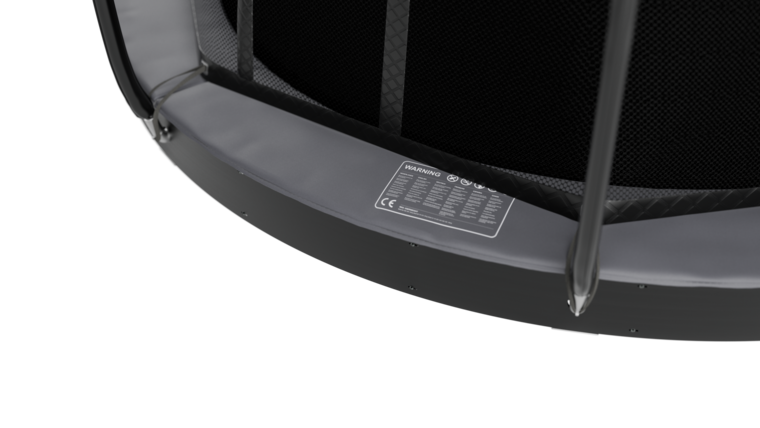 Avyna Trampoline FlatLevel &Oslash;430 met veiligheidsnet | Grijs