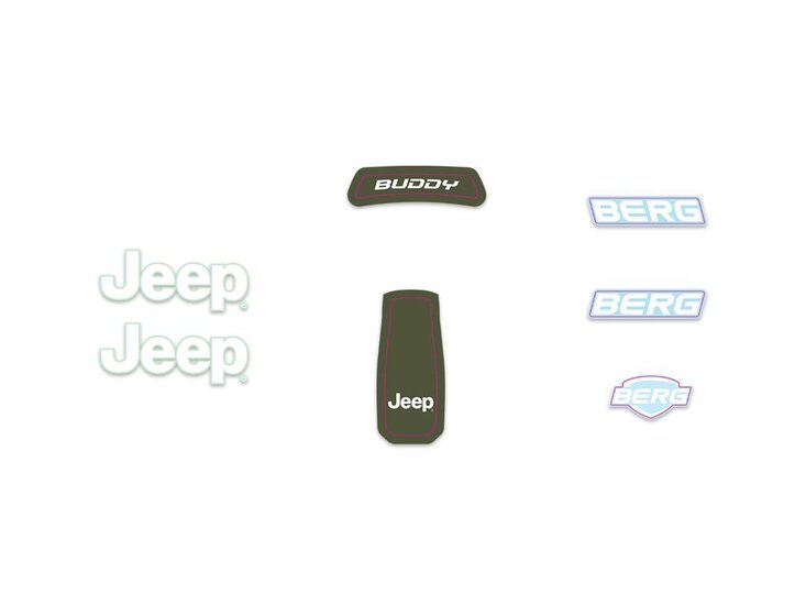 BERG-Onderdeel Skelter - Buddy 2.0 - Sticker set Jeep