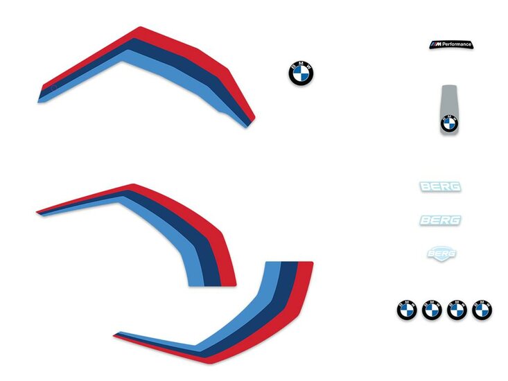 BERG-Onderdeel Skelter - Buddy 2.0 - Sticker set BMW