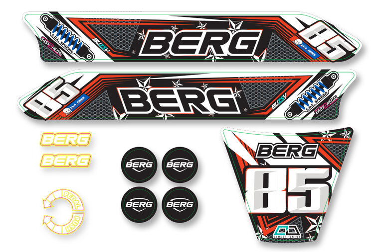 BERG-Onderdeel Skelter - Buzzy 2-in-1 - Sticker set Nitro