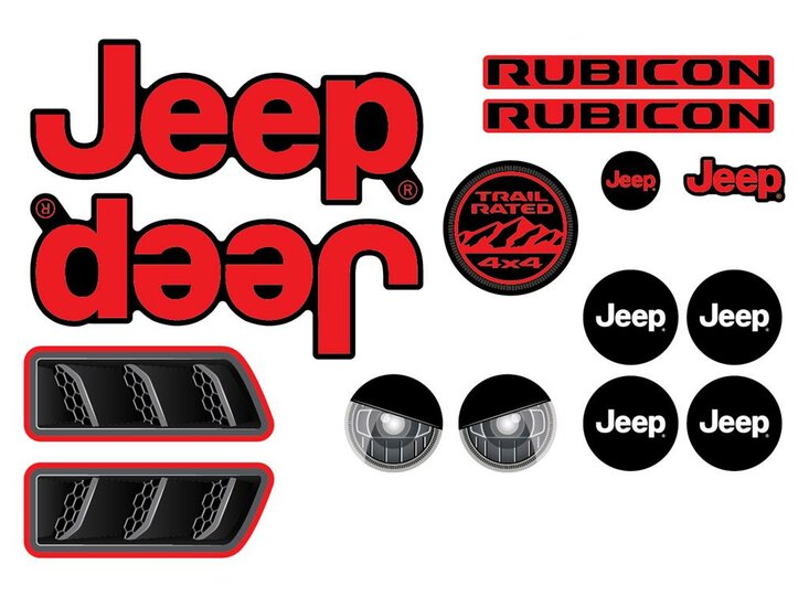 BERG-Onderdeel Skelter - Buzzy - Sticker set Rubicon