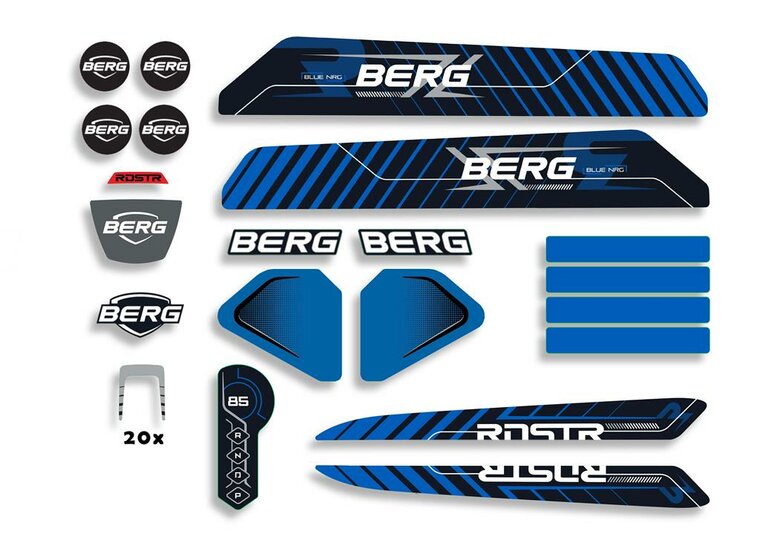 BERG-Onderdeel Skelter - Reppy - Sticker set Roadster