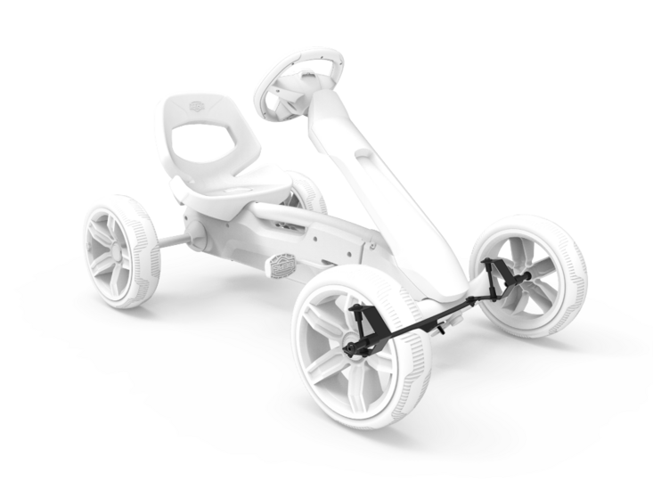 BERG-Onderdeel Skelter - Reppy - Stub axle set + steering strip