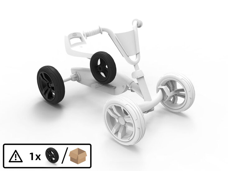 BERG-Onderdeel Skelter - wielen 9x2 - zwart/zwart Rear