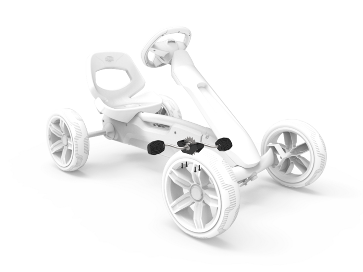 BERG-Onderdeel Skelter - Reppy - Crank shaft incl. pedals zwart