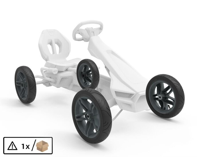 BERG-Onderdeel Skelter - wielen grijs 12.5x2.50-9 slick