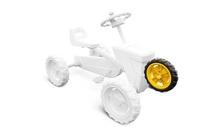 BERG-Onderdeel Skelter - wielen yellow-zwart 9x2 left Farm (yellow cap cover)