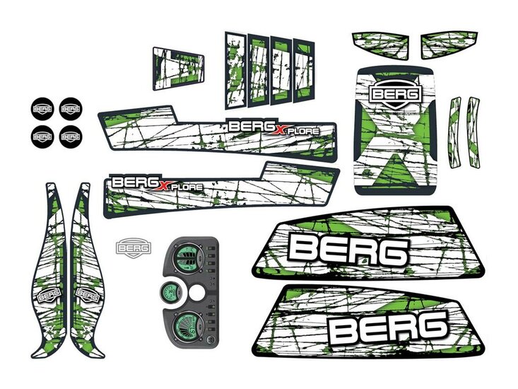 BERG-Onderdeel Skelter - XL Frame - Sticker set X-Plore