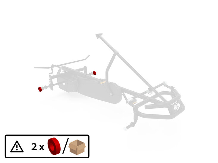 BERG-Onderdeel Skelter - XL Frame - Ring rear axle (2x)