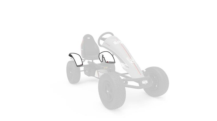 BERG-Onderdeel Skelter - XL Frame - Rear mudguards 71&deg; Race GTS