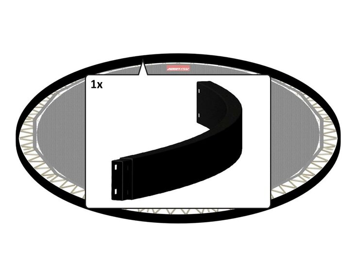 BERG-Onderdeel Trampoline - Flatground - framebuizen (bovenrails) 380 (12,5ft)