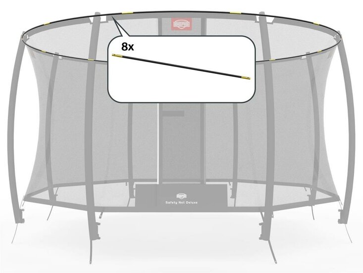 BERG Tent Tubes 270 (9ft) voor Safety Net Deluxe - 8 stuks