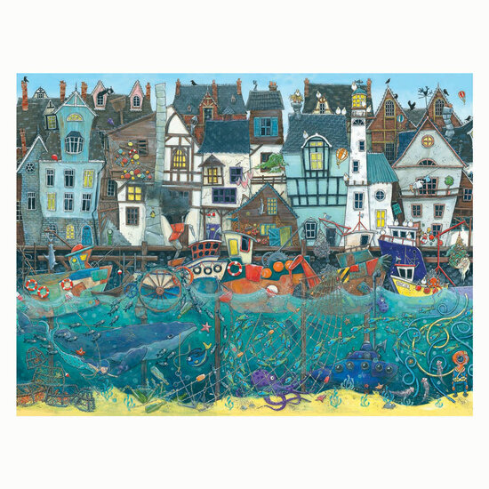 Ravensburger Legpuzzel Haven van Wonderen - Een Bruisende Fantasiehaven - 1500st.
