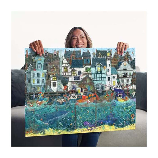 Ravensburger Legpuzzel Haven van Wonderen - Een Bruisende Fantasiehaven - 1500st.