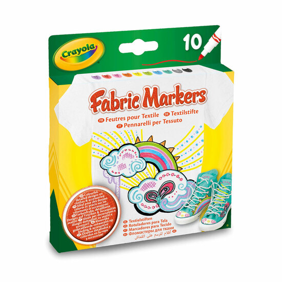Crayola Textielstiften, 10st.