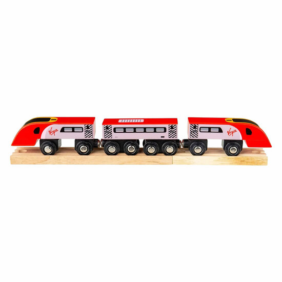Bigjigs Houten Trein Virgin Pendolino - 5dlg.