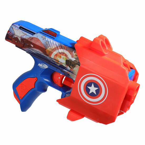 Nerf Marvel Captain America Blaster - 10 Darts