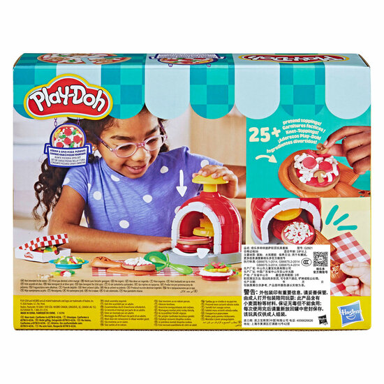 Play-Doh Stempelen en Draaien Pizzaspeelset - 5 Kleipotjes