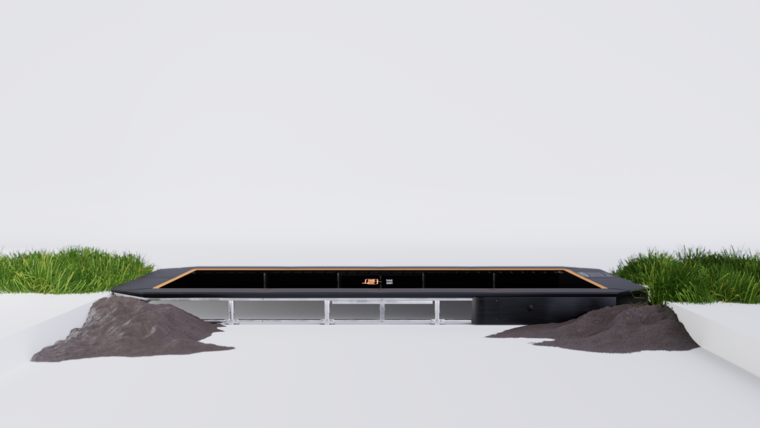 Avyna Trampoline FlatLevel 340x240 (234) | Zwart