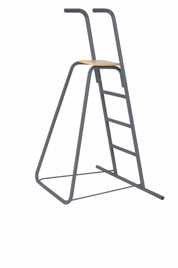 Glijbaan 1.75m met losse trap en wateraansluiting pastel wit