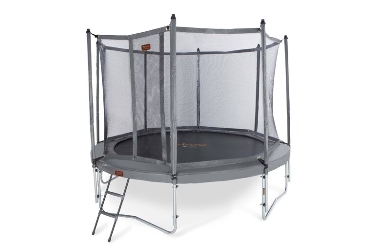 Pro-Line &oslash; 305 trampoline met net &amp; GRATIS trapje, grijs