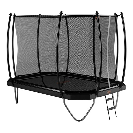 Avyna Trampoline Opbouw 305x225 (223) met net &ndash; Zwart