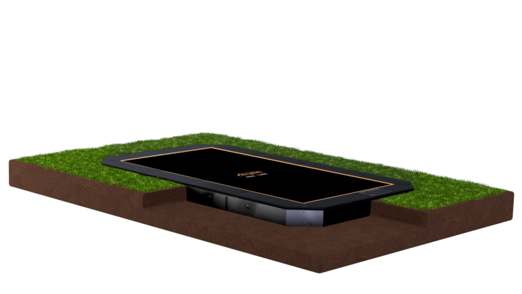Avyna Trampoline FlatLevel 430x305 (343) | Zwart