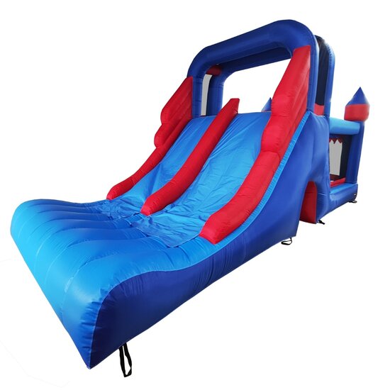 Springkussen Double Mega Slide Blauw/Rood (SK09-N) | Avyna