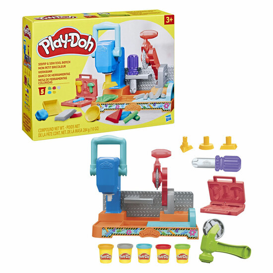Play-Doh Stempel en Zaagtafel - 5 Kleipotjes