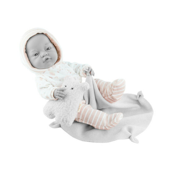 Poppenkleding hoodie en gestreepte broek voor Paola Reina pop 45 cm
