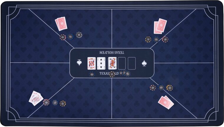 Pokerkleed 140 x 80 cm - Blauw