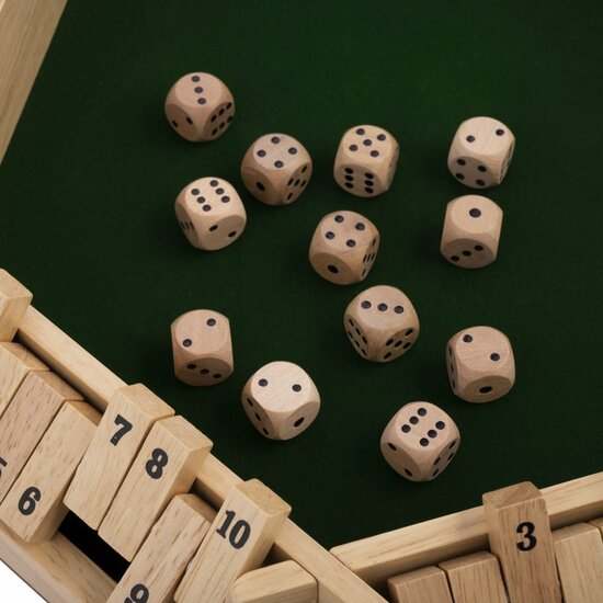 Shut the box (6 spelers) - Rubberhout