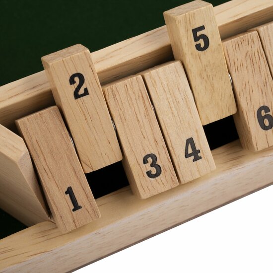 Shut the box (6 spelers) - Rubberhout