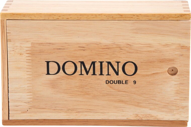 Domino dubbel 9 groot - 55 stenen - eurea met spinners