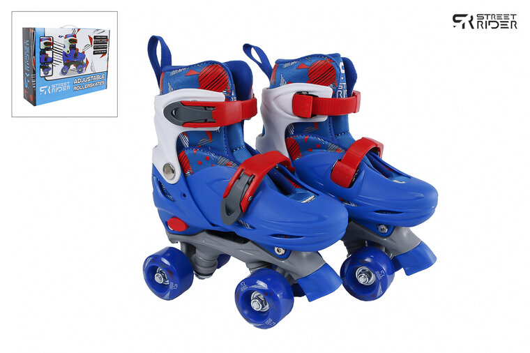 Street Rider rolschaatsen blauw verstelbaar 27-30 608Z steel bearing