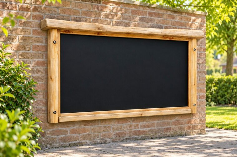 Robinia Krijtbord - wandmodel voor openbaar gebruik 200cm x 100cm - sfeerbeeld
