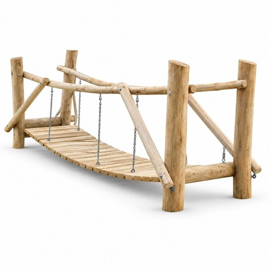 Robinia wiebelbrug &ndash; voor openbaar gebruik - witte achtergrond