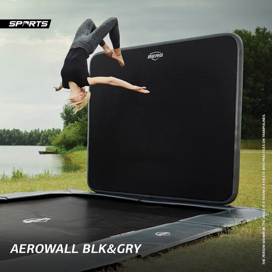 BERG SPORTS Ultim Rechthoek Champion FlatGround 410X250 Green + AeroWall
