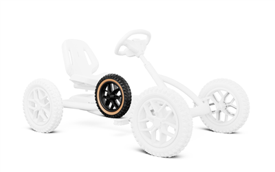 Wheel 10-spoke black 12.5x2.25-8 all terrain, traction Trail