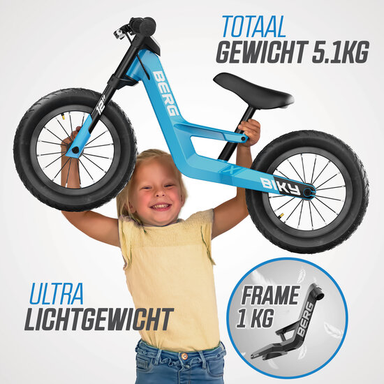 BERG Biky  loopfiets City Blauw Handbrake 32 cm