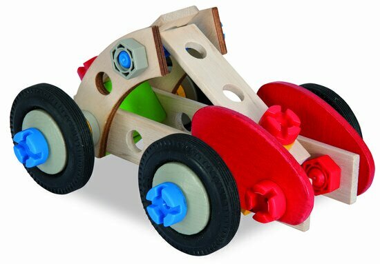pleegouders Controverse Afsnijden Heros houten Constructor startset buggy 50-delig - Speelgoed de Betuwe