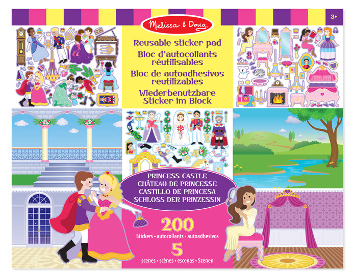 Melissa &amp; Doug  Herbruikbaar Stickervel Prinses