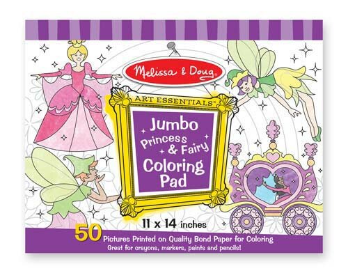 Melissa &amp; Doug  Jumbo Kleurblok Prinses En Fee