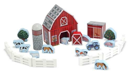 Melissa &amp; Doug  Houten Speelset Boerderij