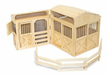 Melissa &amp; Doug  Houten Paardenstal (Uitklapbaar)