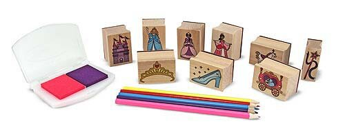 Melissa &amp; Doug  Houten Stempelset Prinsessen