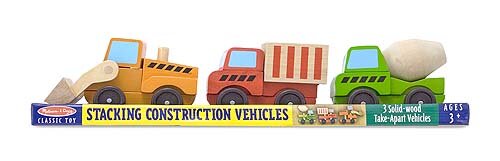 Melissa &amp; Doug  Houten Werktuigauto&#039;S (3 Stuks)