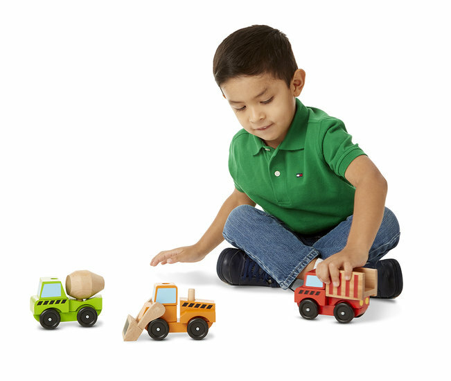 Melissa &amp; Doug  Houten Werktuigauto&#039;S (3 Stuks)